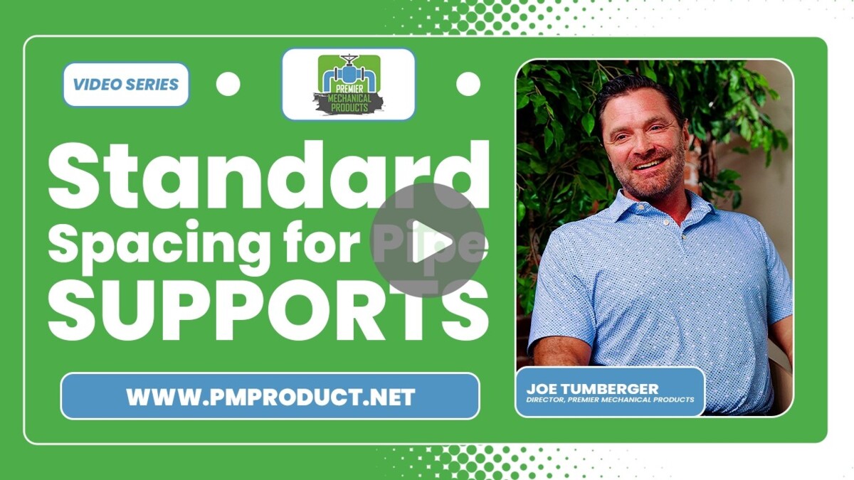 standard spacing for pipe supports