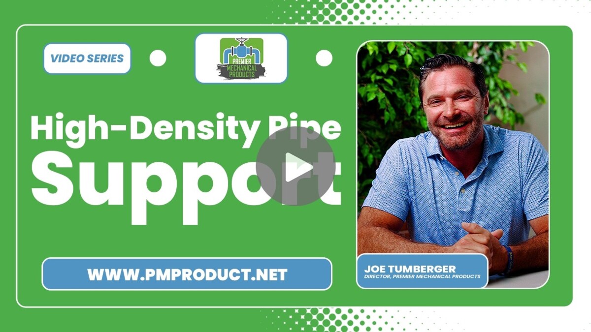 high-density pipe support